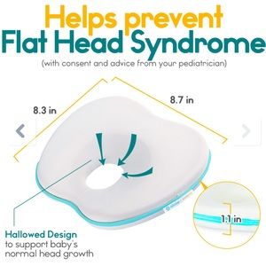 *Free with Purchase Newborn Heart Shaped Memory Foam Baby Pillow